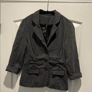 Elegant Gray Women's Blazer